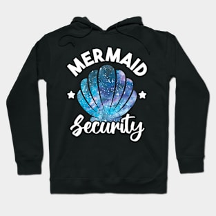 Mermaid Security Seashell Mermaid Squad Birthday Party Hoodie